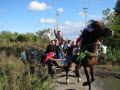 В селе Украинка «Свадебный поезд»