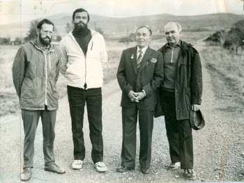 Последний приезд В. Н. Петрова в родной Лениногорск.    1989 г.